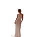 New Women's Halter Neck Backless Lace-Up Ruffled Long Dress Vacation Lace Dress_ecoleips.com