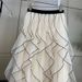 Elegant Wave-Patterned Chiffon High-Waist A-Line Skirt With Ruffled Hem - Versatile Midi Skirt For Women_ecoleips.com