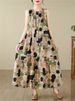 Cotton Vintage Sleeveless Polka Dot Dresses For Women 2026 Summer Casual Loose Long Dress Femme Robe Vestidos Fashion Clothing_ecoleips.com
