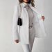 Women's Autumn/Winter Solid Color Casual Long Sleeved Coat Unbuttoned Lightweight Outerwear For Spring Fashion England Style_ecoleips.com