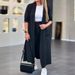 Women's Casual Fashion Long Sleeved Coat Solid Color Trench Coat plus Size Spring Autumn Popular Independent Websites Style_ecoleips.com