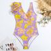 Women's Retro Ruffle One Piece Swimsuit Mesh Tight Fit Floral Dress Style Regular Thickness Summer Sexy Vacation Suit_ecoleips.com