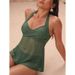 Slimming One Piece Beach Swimsuit Style Hot Spring Resort Bikini Swimsuit For Women High End New_ecoleips.com