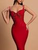 Women Sexy Beading Spaghetti Strap Bodycon Bandage Dress Club Party Luxury Birthday Celebrity Elegant Dresses Wedding Gown RQ6C_ecoleips.com