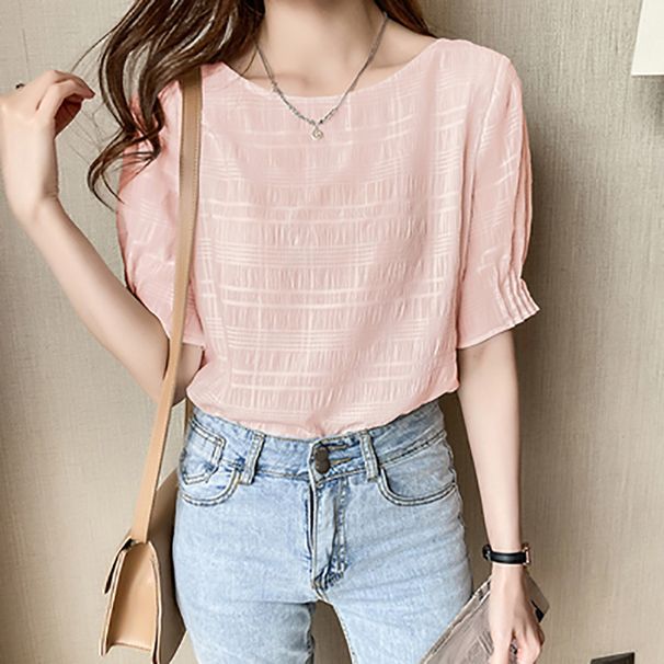 2026 Spring/Summer Korean Edition: A Niche, Sophisticated Yet Minimalist Top With Short Sleeves That Exudes A Stylish An_ecoleips.com