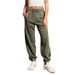 European And American Fashion 2025 New Style High-end Washed Elastic Waist Workplace Women's Clothing Simple Solid Color_ecoleips.com