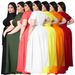 AP7025 plus Size Women's Two Piece Set European American Fashion Solid Color Cross Strap Swing Skirt for plus Size Women_ecoleips.com