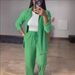 Women's Style Long Sleeved Shirt And Trousers Set Wrinkled Collar Cardigan Clothing_ecoleips.com
