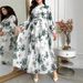 Women's Clothing Elegant Temperament Dress Summer Dress Women's Lace Up Slim Long Swing Chiffon Holiday Dress_ecoleips.com