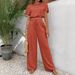 2025 Summer New Organic Cotton Women's Clothing Casual Suit Women's Top + Pants_ecoleips.com