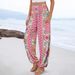 Women's Clothing New Spring And Summer Women's Loose High Waist Printed Casual Trousers For Women_ecoleips.com