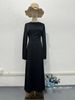New Spring Solid Color Elegant And Slimming Mesh Dress With Large Swing Sleeves For Women_ecoleips.com