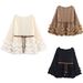 Fashion Versatile Waist Plush Hem Horn Sleeve Knitted Sweater_ecoleips.com