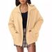 Women's Clothing Plus Size Oversized Biker Jacket Faux Leather Motorcycle Jacket For Fall_ecoleips.com