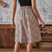 Women's Clothing New Women's Fashion Printed Single Breasted Casual Summer Skirt_ecoleips.com