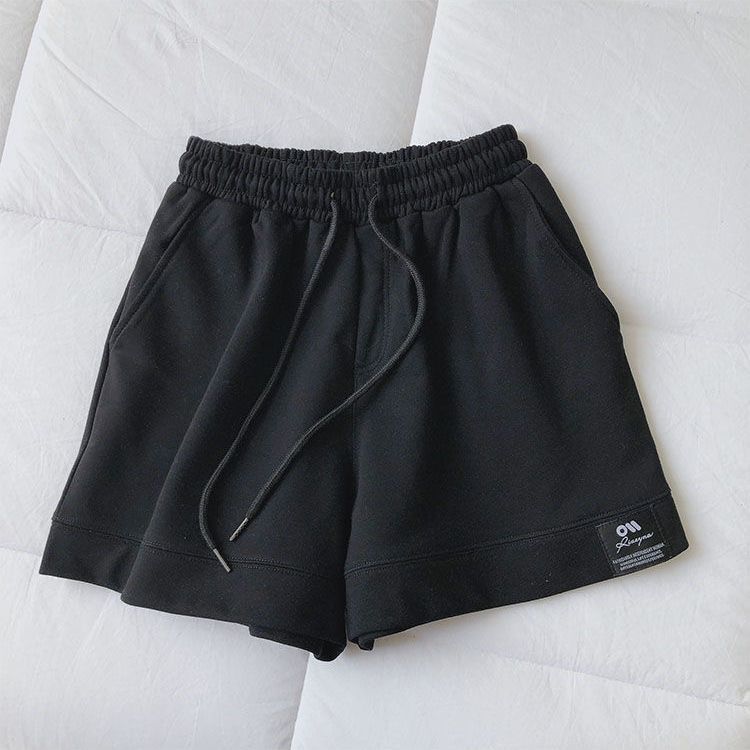 Women's Clothing Outdoor Running Casual Wide Leg High Waist Slim Student Hot Pants_ecoleips.com
