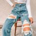 Women's Clothing Etro Ripped Jeans Girl_ecoleips.com
