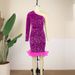 Women's Clothing one shoulder evening dress designer elegant colorful sequin dress party dress_ecoleips.com