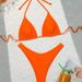 Women's Sexy High-Cut Bikini Set - Nylon Spandex Mix, Backless Design, Comfortable & Stylish Swimwear For Beach & Pool_ecoleips.com