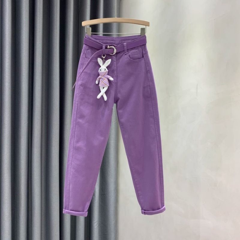 Women's Clothing Elastic Small Feet Harem Pants, High Waist And Slimming Carrot Pants_ecoleips.com