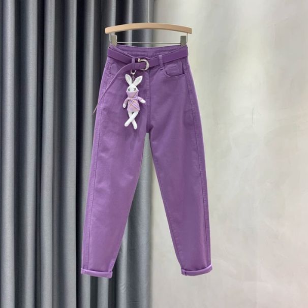 Women's Clothing Elastic Small Feet Harem Pants, High Waist And Slimming Carrot Pants_ecoleips.com